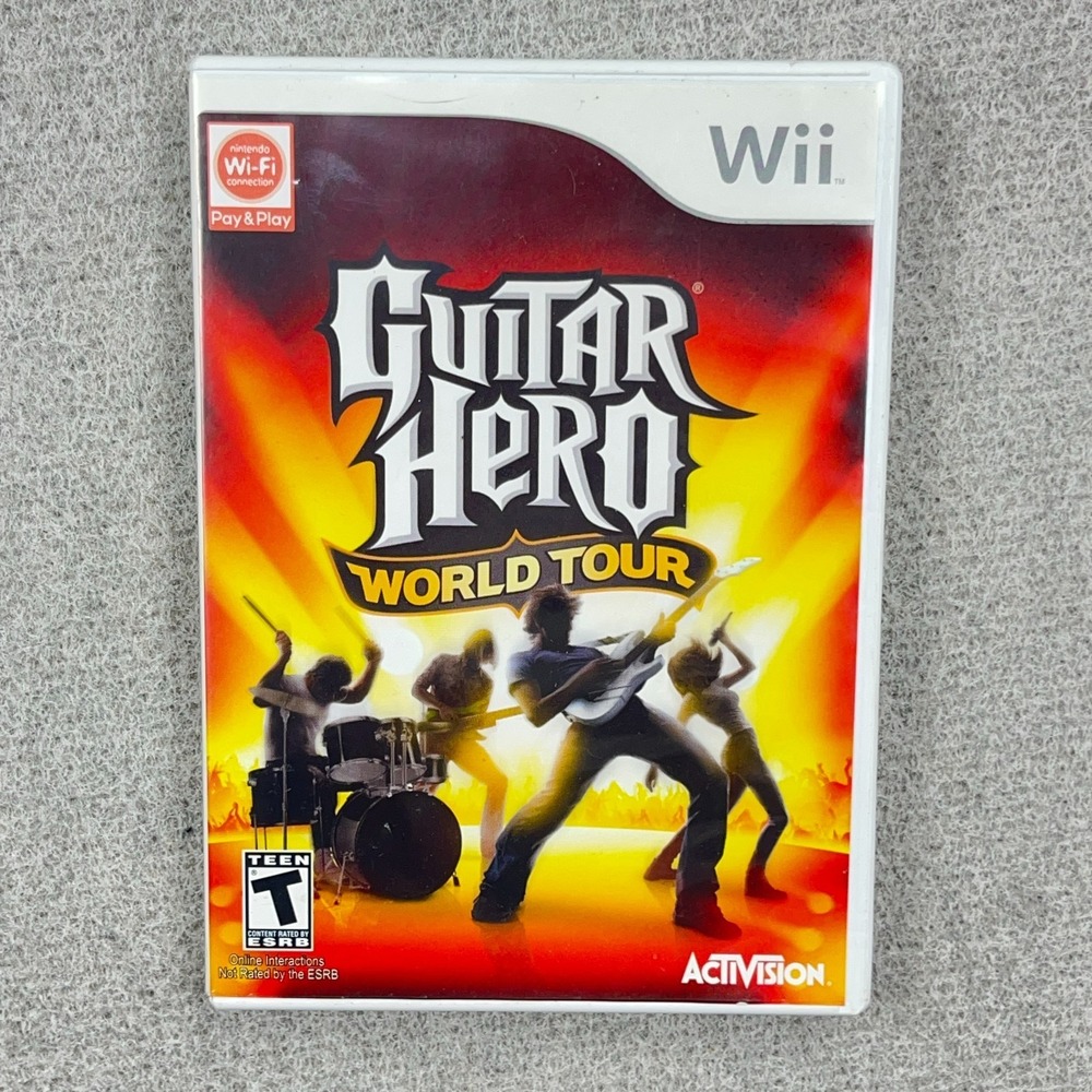 Guitar Hero: World Tour (Nintendo Wii, 2008) CIB Complete